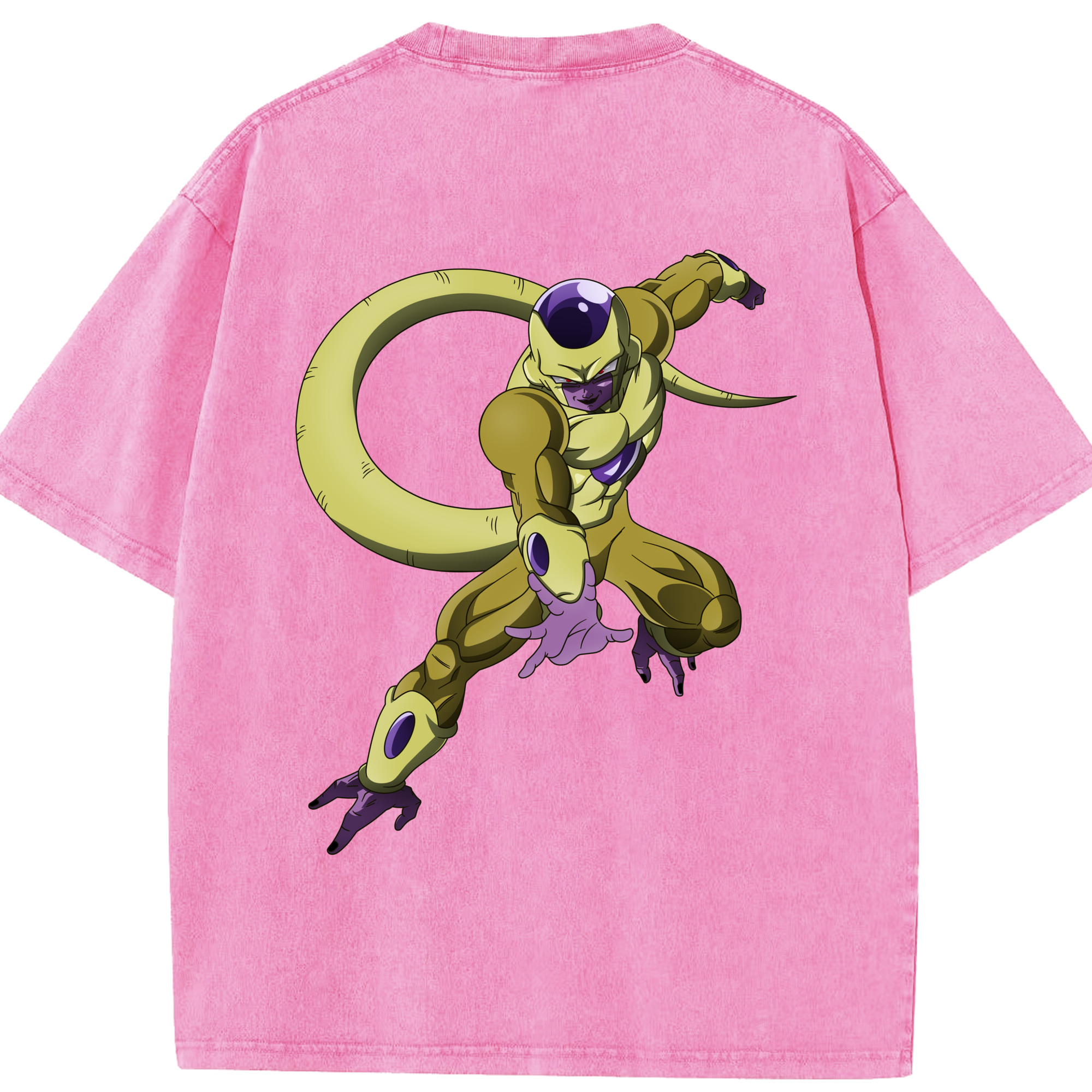 （画像用） ドラゴンボール フリーザ DRAGON BALL Frieza 綿100% ヴィンテージ風 半袖Tシャツ（背面プリント）